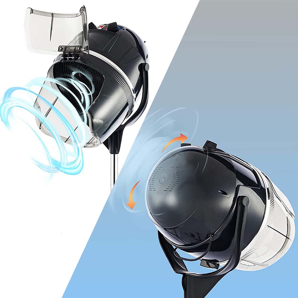 Stand hair dryer hood