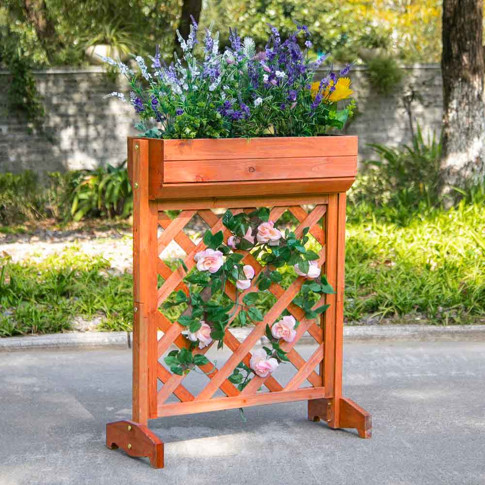 Wood, garden flower box