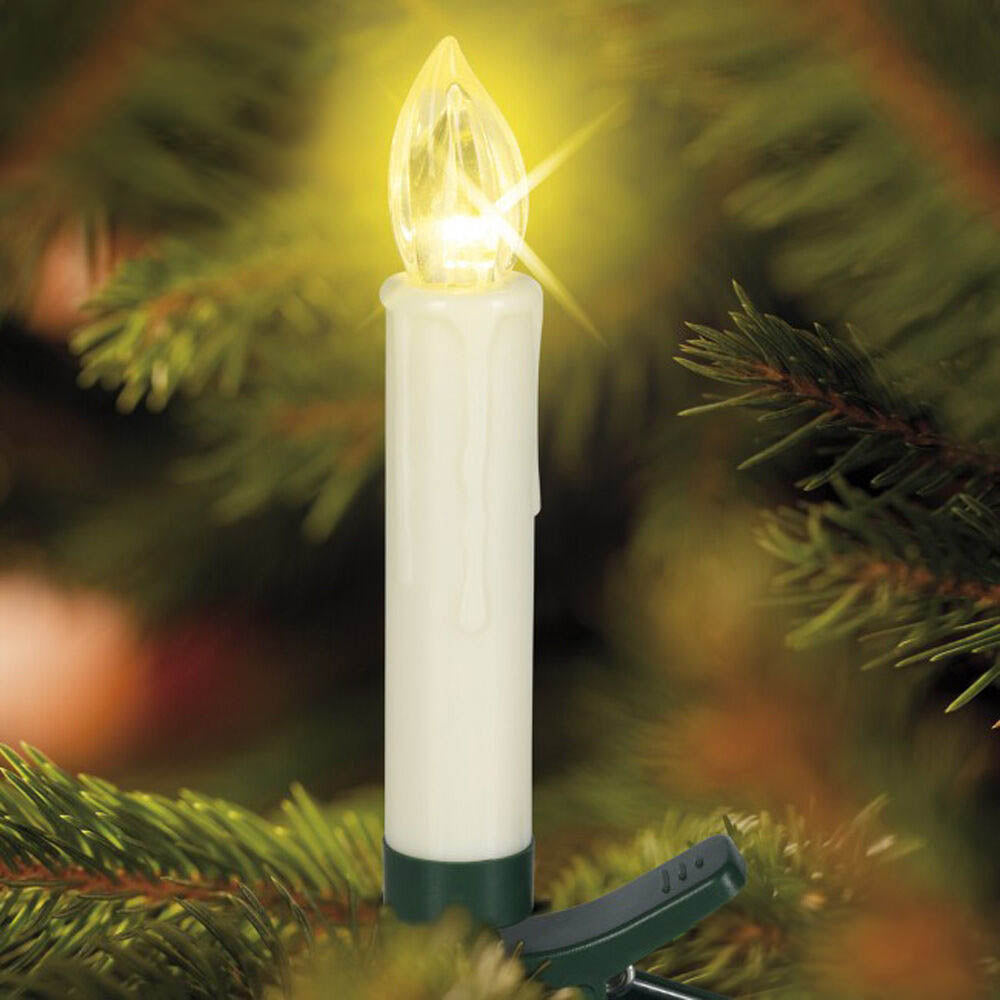 Wireless candle set, 30 pcs., with remote control, in several colors - warm white